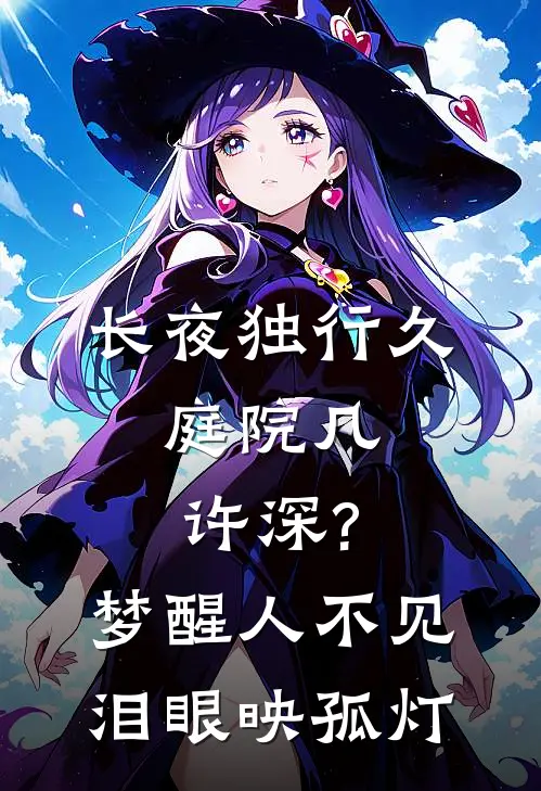 长夜独行久,庭院几许深?梦醒人不见,泪眼映孤灯